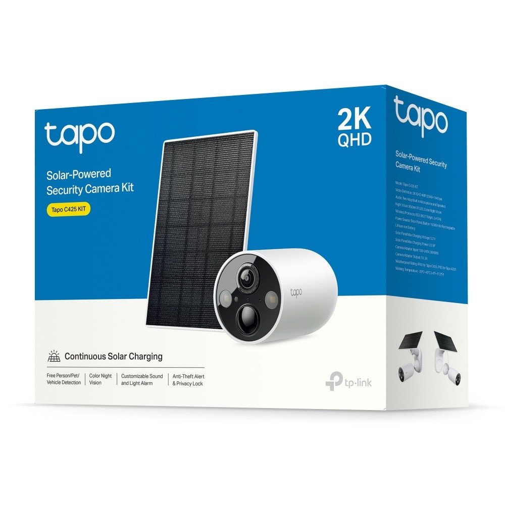 Câmera TAPO C425 Com Painel Solar TP-Link Wi-Fi Smart | Compre Já!
